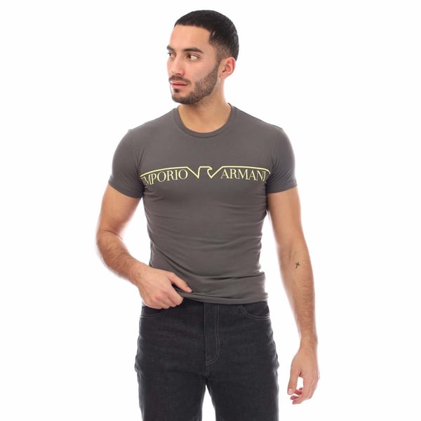 Emporio Armani T-shirt med rund hals för män