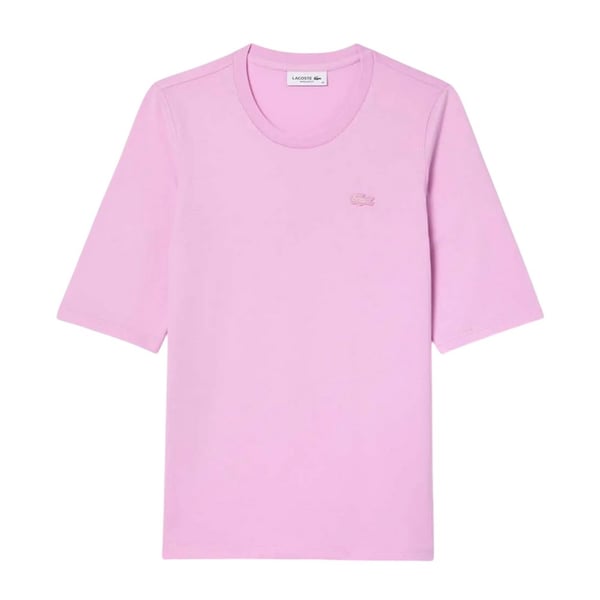 Lacoste Dam/Kvinnor Bomull Mjuk 3/4 Ärm T-shirt