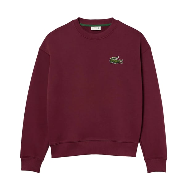 Lacoste Herr Fleece Sweatshirt med Lös Passform