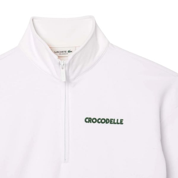 Lacoste Womens/Ladies Quarter Zip Relaxed Fit Sweatshirt