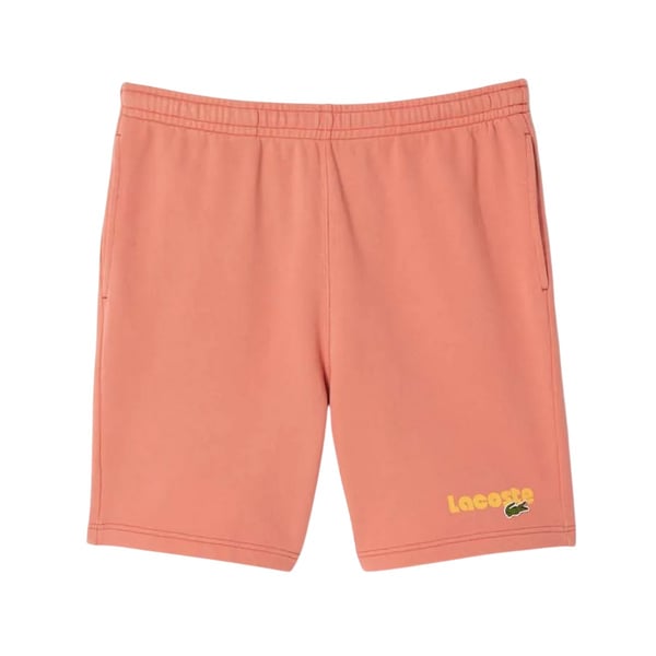 Lacoste Herr Fleece Tryckta Tvättade Shorts