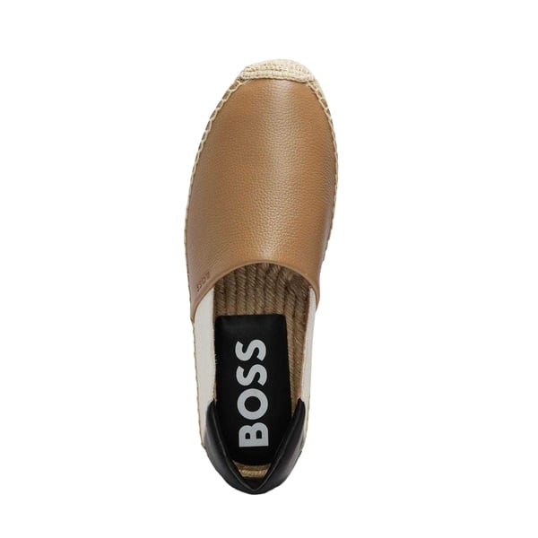 Boss Mens Madeira Colour Block Leather Slip-on Loafers