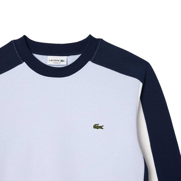 Lacoste Mens Colour Block Crew Neck Sweatshirt