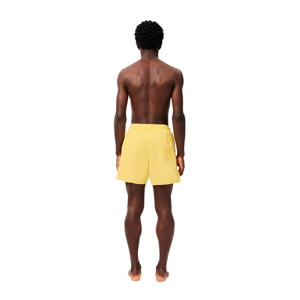 Lacoste Mens Washed Mid Length Swimming Trunks