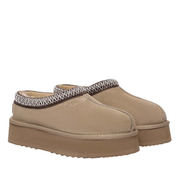 EverAu Womens/Ladies Wonga Leather Slippers