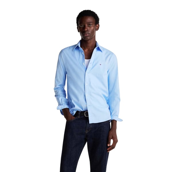 Tommy Hilfiger Mens Embroidered Logo Regular Shirt