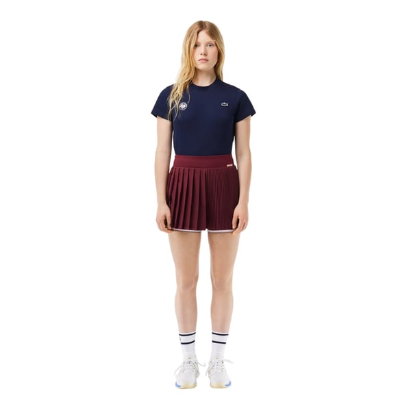 Lacoste Womens/Ladies Roland Garros Edition Sports Pleated Tennis Shorts