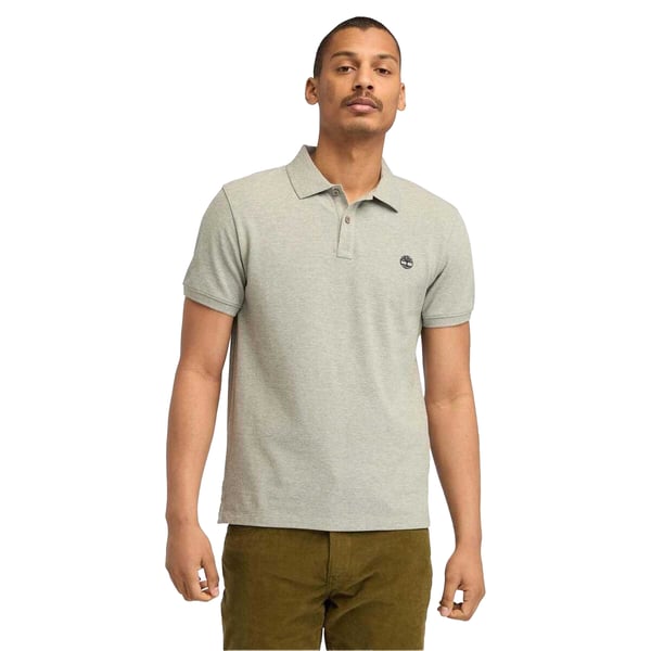 Timberland Mens Oyster River Logo Short-Sleeved Polo Shirt