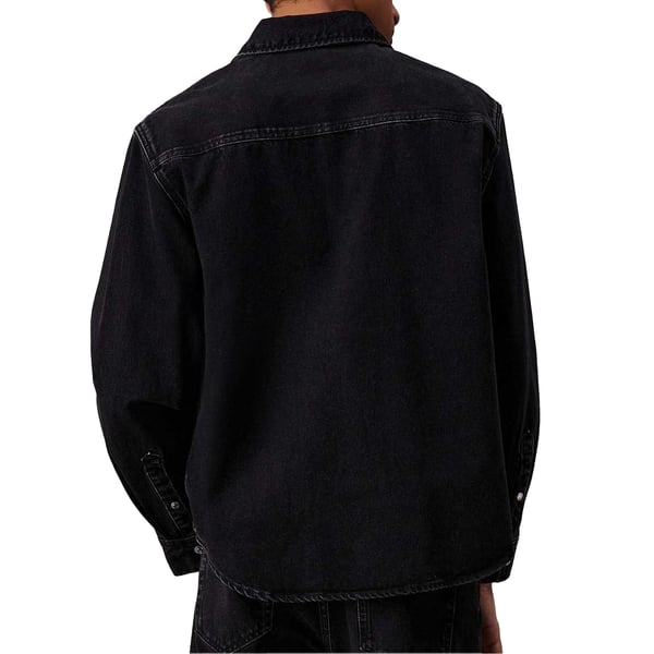 Calvin Klein Mens Linear Denim Regular Shirt