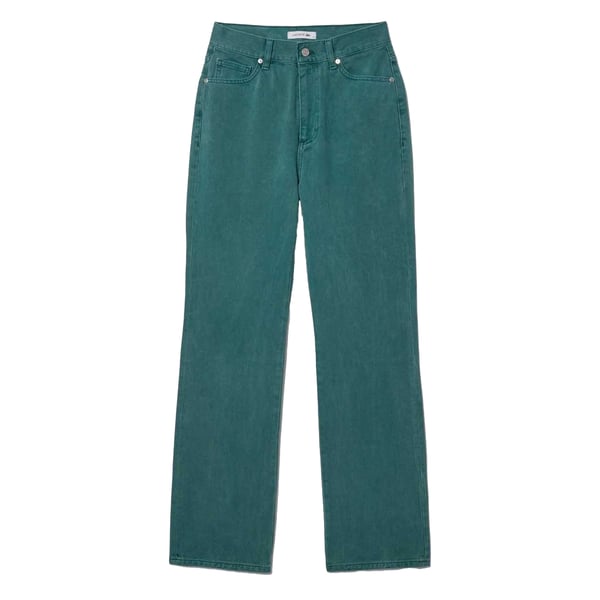 Lacoste Dam/Dam Naturligt Färgade Jeans med Raka Ben