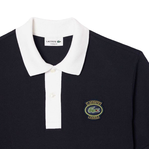 Lacoste Herr Klassisk Pikétröja med Märke