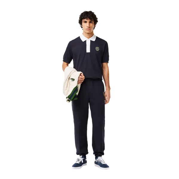 Lacoste Herr Klassisk Pikétröja med Märke