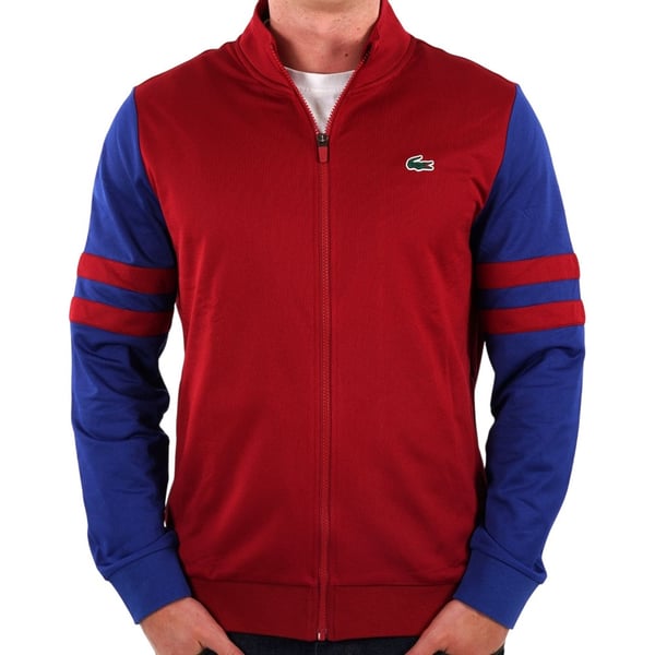 Lacoste Herr Zip Interlock Stretch Träningsjacka