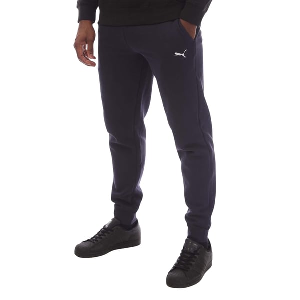 Puma Mens Logo Cuffed Ankle Jogging Bottoms