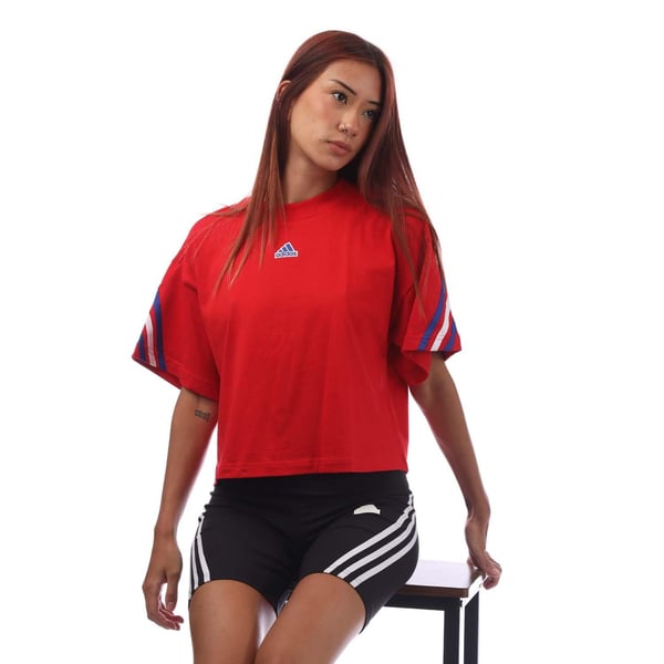 Adidas Naisten Future Icons 3 Stripes T-paita