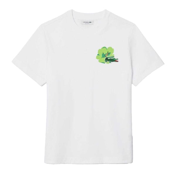 Lacoste T-shirt i bomull med blommönster för damer