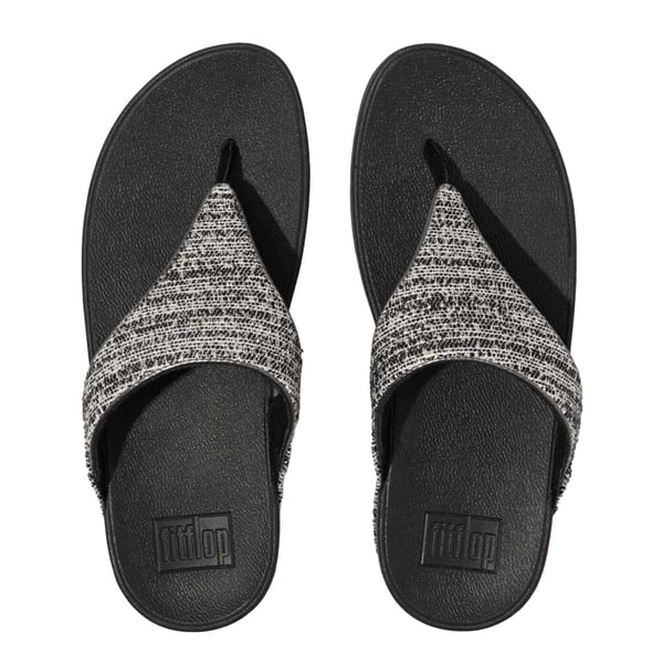 Fit Flop Womens/Ladies Lulu Shimmer Weave Toe Post Sandals