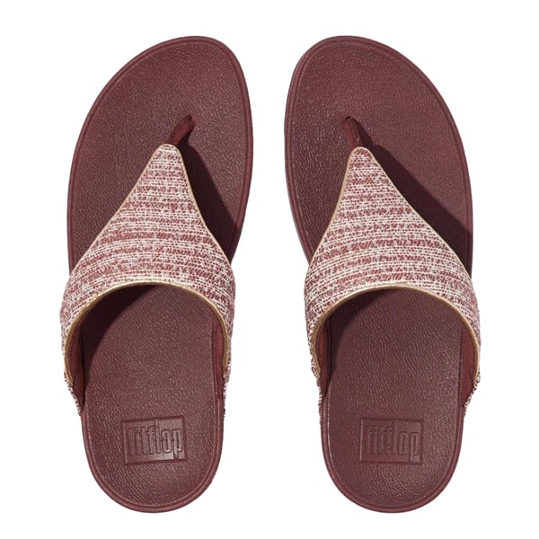 Fit Flop Womens/Ladies Lulu Shimmer Weave Toe Post Sandals