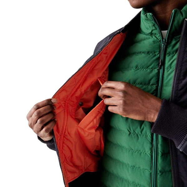 Lacoste Herr Logotyp Bomberjacka med Hel Dragkedja