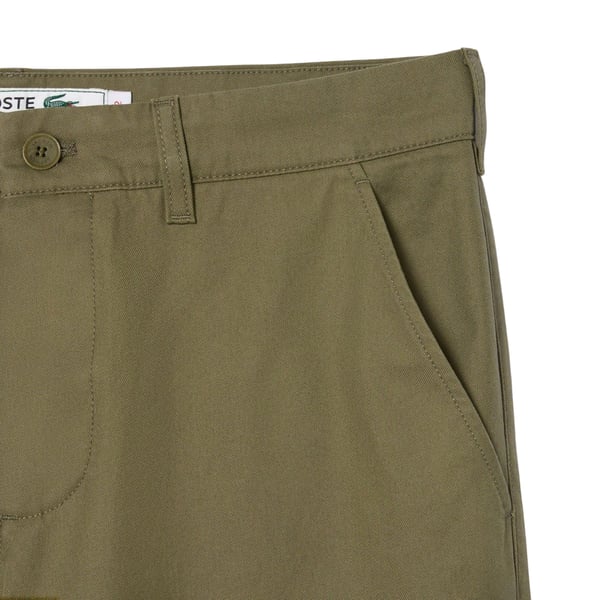 Lacoste Herr Chinos i Bomullstwill, Rak Modell