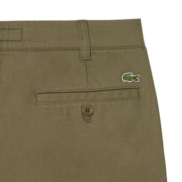 Lacoste Herr Chinos i Bomullstwill, Rak Modell