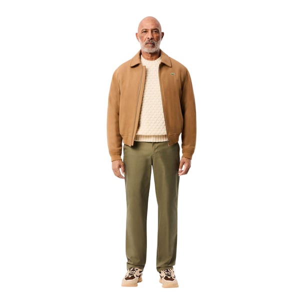 Lacoste Herr Chinos i Bomullstwill, Rak Modell
