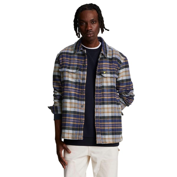 Lyle & Scott Mens Checked Flannel Overshirt