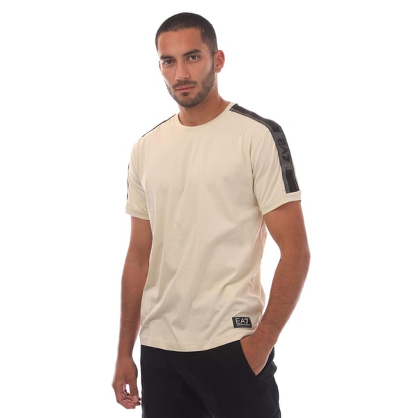 Emporio Armani Mens EA7 Logo Cotton Jersey T-Shirt