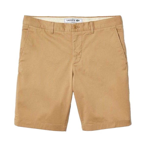 Lacoste Herrshorts i bomullsstretch, smal passform, casual