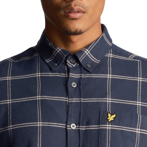 Lyle & Scott Miesten Ikkunaruutukuvioinen Paita