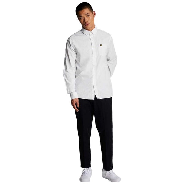 Lyle & Scott Mens Cotton Linen Button-Down Shirt
