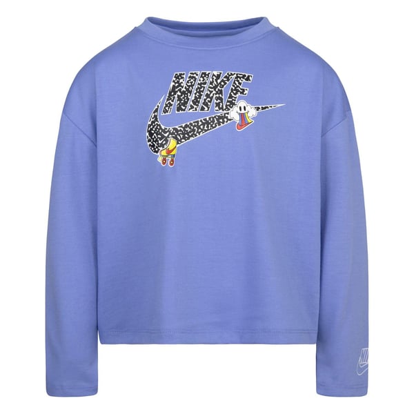 Nike Girls Notebook Knitted Long-Sleeved T-Shirt