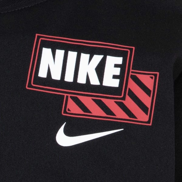 Nike Childrens/Kids Scribble Dri-FIT Logo Long-Sleeved T-Shirt