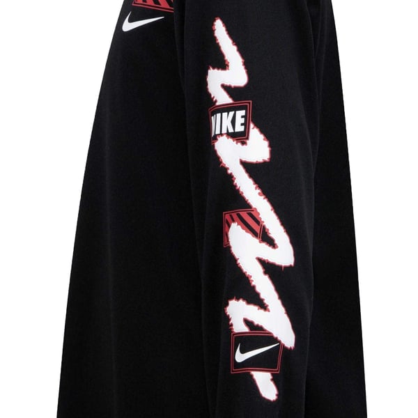 Nike Childrens/Kids Scribble Dri-FIT Logo Long-Sleeved T-Shirt