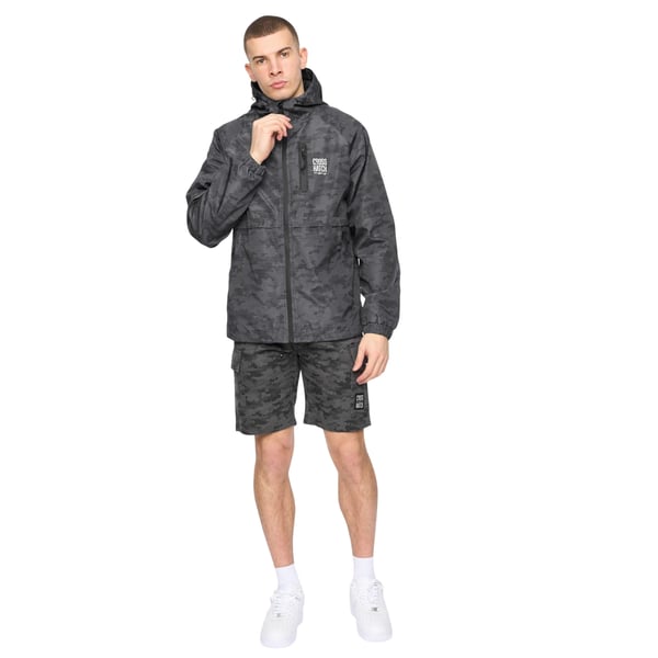 Crosshatch Mens Janscore All-Over Print Jacket
