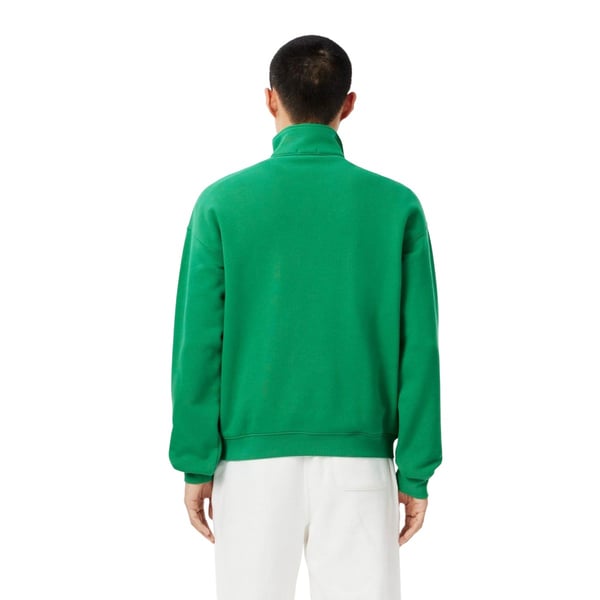 Lacoste Unisex Vuxen Accent Badge Zip Neck Loose Fit Sweatshirt
