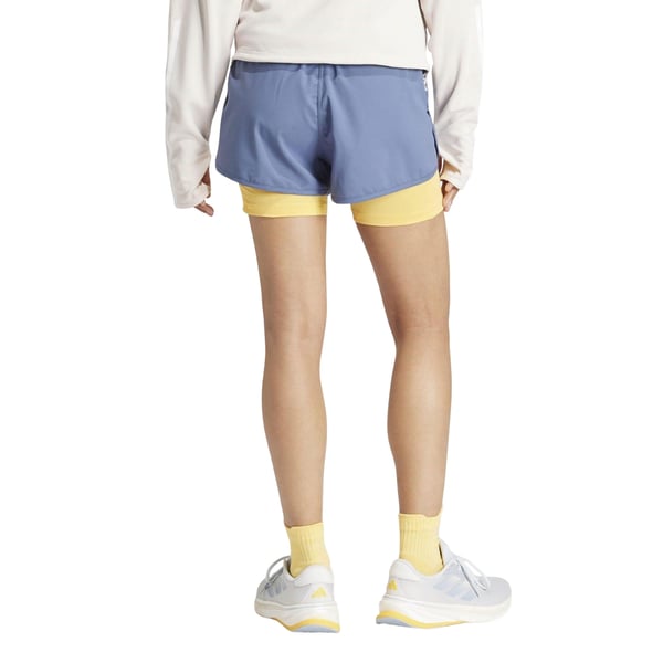 Adidas Womens/Ladies Own The Run 3 Stripes 2 in 1 Shorts