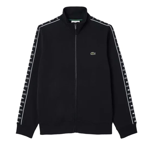 Lacoste Mens Logo Strip Zipped Sweatshirt