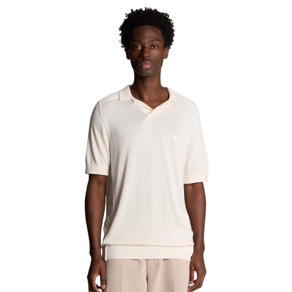 Lyle & Scott Mens Tipped Knitted Seamed Polo Shirt