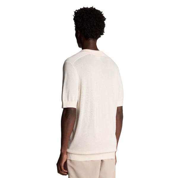 Lyle & Scott Mens Tipped Knitted Seamed Polo Shirt