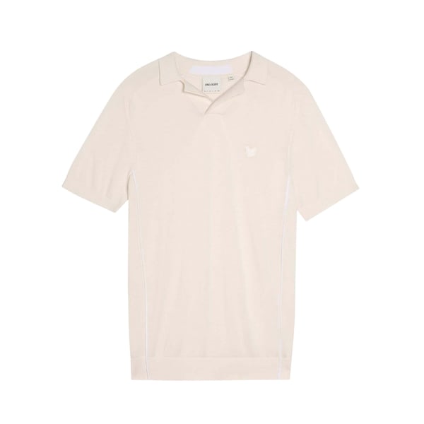 Lyle & Scott Mens Tipped Knitted Seamed Polo Shirt