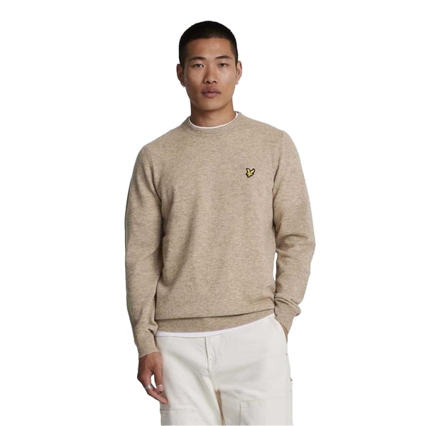 Lyle & Scott Mens Lambswool Round Neck Jumper