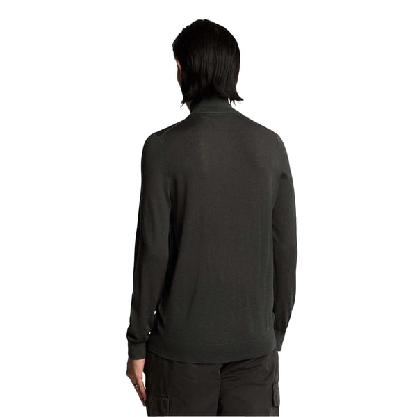 Lyle & Scott Mens Eagle Merino Tonal Quarter Zip Jumper