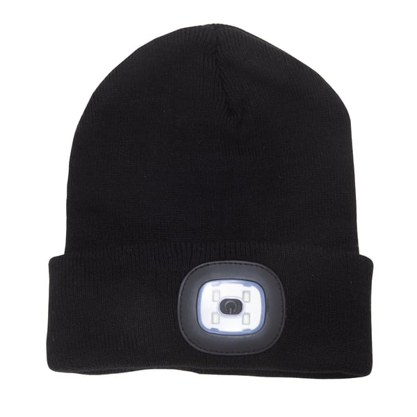 Rock Jock Unisex voksen genopladelig LED-lys Beanie Hat