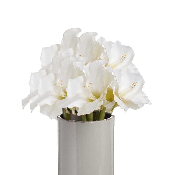 Hill Interiors Single Artificial Amaryllis Flower Stem