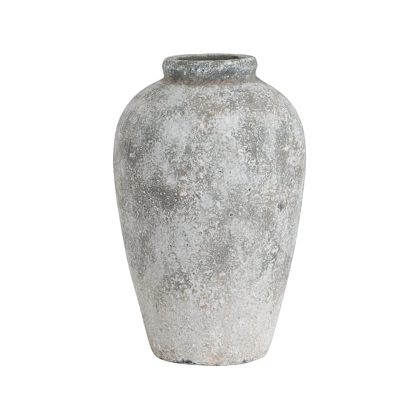 Hill Interiors Vase i høj keramik af ældet sten