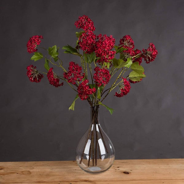 Hill Interiors Kunstig falsk rød efterårs-Viburnum Spray