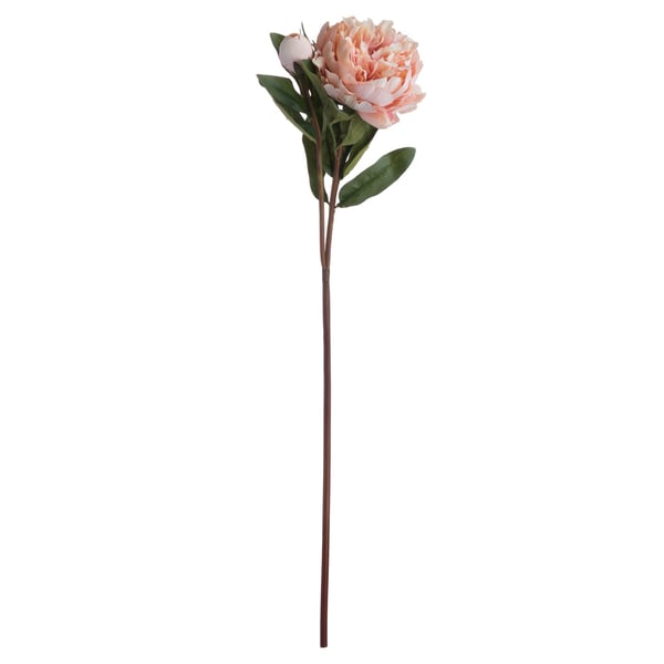 Hill Interiors Faux Peach Peony Rose