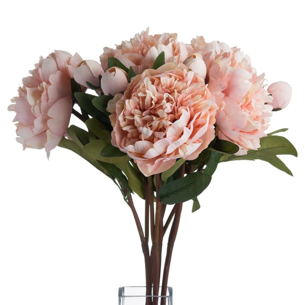Hill Interiors Faux Peach Peony Rose Hill Interiors Faux Peach Peony Rose