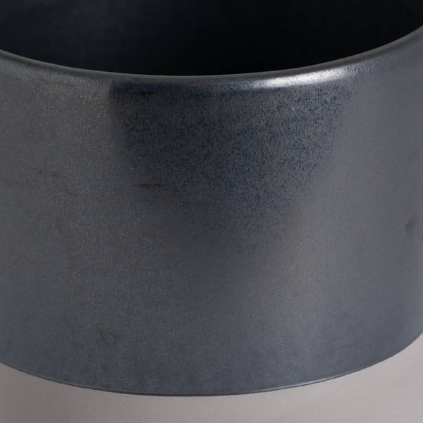 Hill Interiors Metallic Ceramic Planter